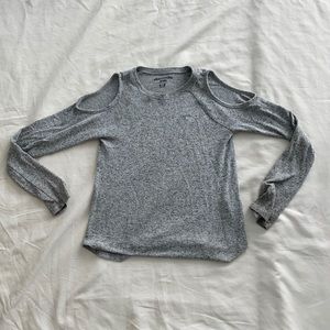 Abercrombie Kids Girls gray sweater.
